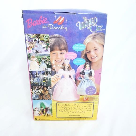 Last Chance NIB Barbie Wizard of Oz Talking Dorothy Doll, Ruby Slippers Light Up - Picture 7 of 9